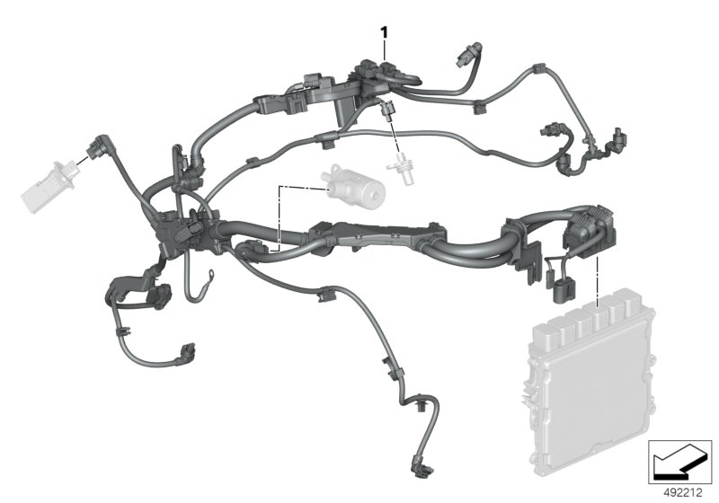 Жгут пров.двиг., чувств.эл., модуль 2 для BMW G29 Z4 M40i B58C (схема запчастей)