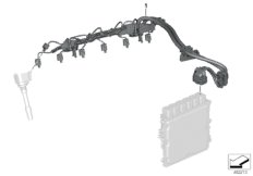 Жгут проводов форсунки / зажигание для BMW G20 M340i B58D (схема запасных частей)