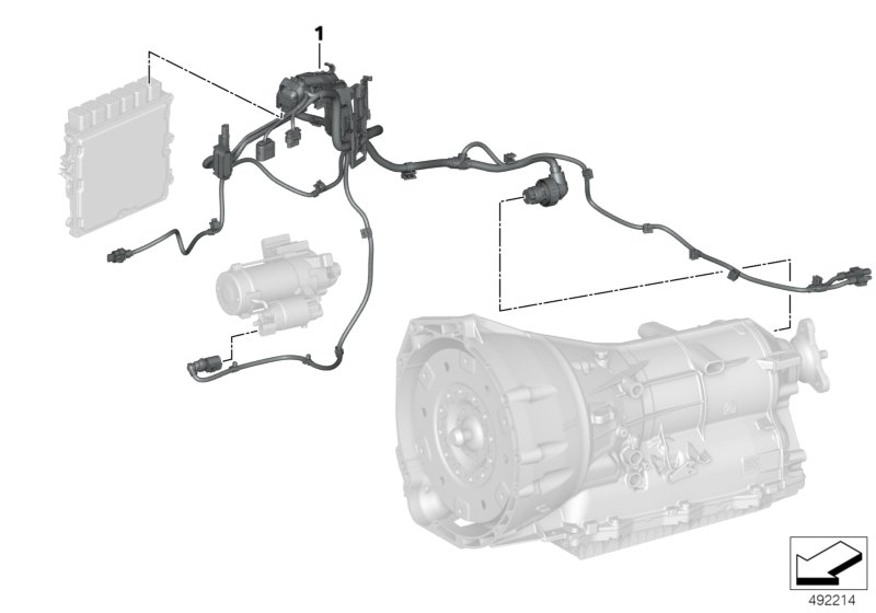 жгут проводов двигателя для BMW G29 Z4 M40i B58C (схема запчастей)