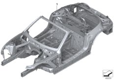 Каркас кузова для BMW G29 Z4 20i B48D (схема запасных частей)