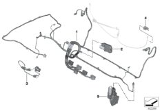 Электрика/жгут проводов складного верха для BMW I15 i8 B38X (схема запасных частей)