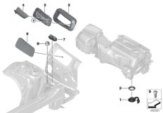 Различные втулки / уплотнения для BMW G06 X6 M50iX N63B (схема запасных частей)