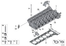 Головка блока цилиндров-доп.элементы для BMW G29 Z4 M40i B58D (схема запасных частей)