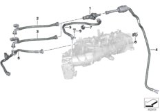 Клапан вентиляции топливного бака для BMW G29 Z4 20i B46D (схема запасных частей)