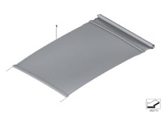 Individual штора панорам.стеклян.крыши для BMW G06 X6 M50dX B57S (схема запасных частей)