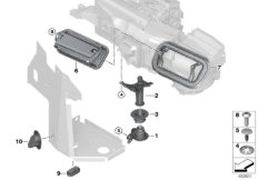 Различные втулки / уплотнения для ROLLS-ROYCE RR31 Cullinan N74L (схема запасных частей)