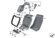 Накладка отсека защитного щитка для ног для BMW K09 C 400 X (0C09, 0C19) 0 (схема запасных частей)
