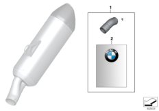 Вставка глушителя для BMW K51 R 1200 GS Adve. (0A02, 0A12) 0 (схема запасных частей)