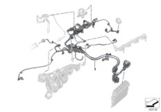 Жгут проводов двигателя модуль двиг.2 для BMW G20 330i B48D (схема запасных частей)