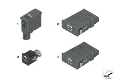 ГНЕЗДО USB/AUX-IN для BMW I01N i3s 94Ah IB1 (схема запасных частей)