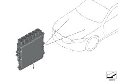 Базовый ЭБУ DME 88T0 для BMW G07 X7 50iX N63M (схема запасных частей)
