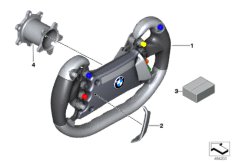 Lenkrad для BMW MOSP M6 GT3 P63 (схема запасных частей)