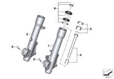 Направляющая труба для MOTO K08 C 400 GT (0C06, 0C16) 0 (схема запасных частей)