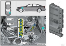 Встроенный модуль питания Z11 для BMW G21 330iX B48D (схема запасных частей)