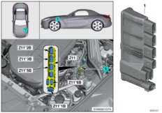 Встроенный модуль питания Z11 для BMW G29 Z4 20i B48D (схема запасных частей)