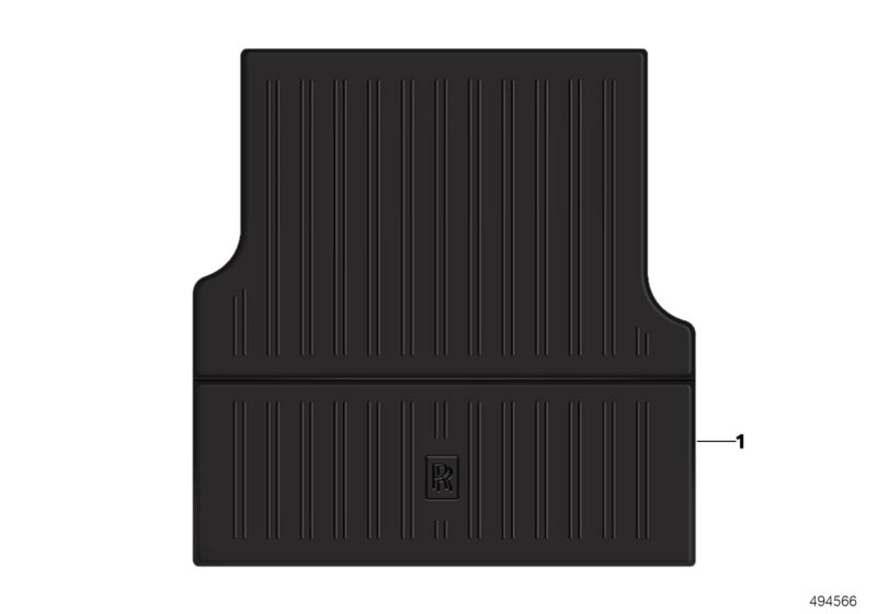 Напольный коврик, всесезонный для ROLLS-ROYCE RR31 Cullinan N74L (схема запчастей)