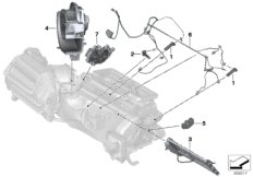 Электр.детали отопителя/кондиционера для BMW G01 X3 20i B48C (схема запасных частей)