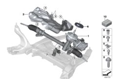 Электрическое рулевое управление для BMW F48 X1 20iX B48C (схема запасных частей)