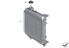 вынесенный радиатор ОЖ для BMW G20 320i B48C (схема запасных частей)