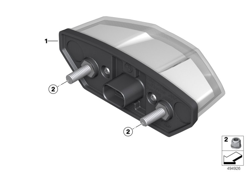 Светодиодный блок задних фонарей для MOTO K09 C 400 X (0C09, 0C19) 0 (схема запчастей)