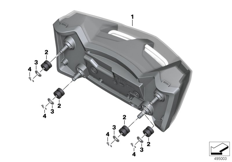 Блок задних фонарей для MOTO K08 C 400 GT (0C06, 0C16) 0 (схема запчастей)