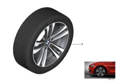 Л/c диск BMW со сдвоен.сп.диз.397 - 18'' для BMW F32 420dX B47 (схема запасных частей)