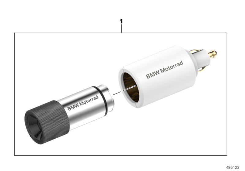 Светодиодный фонарик для BMW K21 R nineT (0A06, 0A16) 0 (схема запчастей)