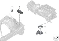Различные втулки / уплотнения для BMW G20 330i B48D (схема запасных частей)