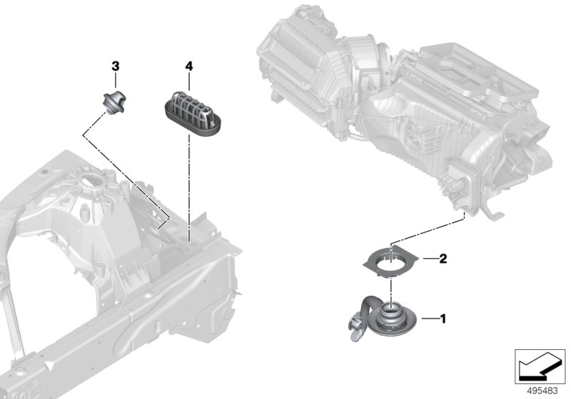Различные втулки / уплотнения для BMW G20 320i 1.6 B48 (схема запчастей)