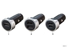 Зарядное устройство BMW, разъем USB для BMW G01 X3 30dX (TX75) B57 (схема запасных частей)