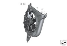 Вентилятор для BMW K67 S 1000 RR 19 (0E21, 0E23) 0 (схема запасных частей)