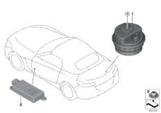 система охранной сигнализации для BMW G29 Z4 30i B48D (схема запасных частей)