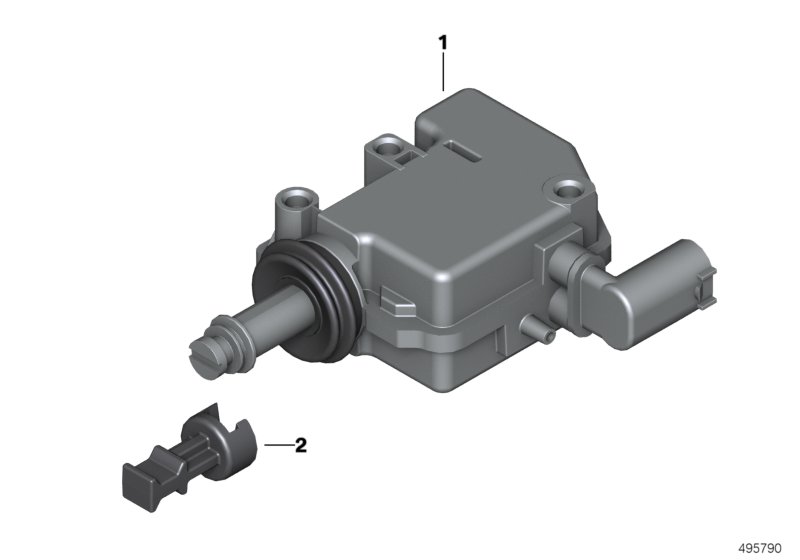 Серводвигатель центрального замка для BMW K09 C 400 X (0C09, 0C19) 0 (схема запчастей)