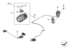 Дооснащение светодиодными доп.фарами для MOTO K50 R 1200 GS 17 (0A51, 0A61) 0 (схема запасных частей)