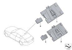 Телематический блок управления крыша для BMW G20 330iX B46D (схема запасных частей)