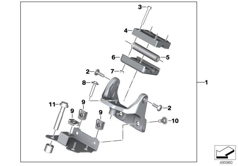 Подготовка под систему навигации для BMW K09 C 400 X (0C09, 0C19) 0 (схема запчастей)