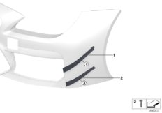 Боковое крыло для BMW MOSP M6 GT3 P63 (схема запасных частей)