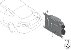 Модуль зарядки АКБ / BCU150 для BMW G16 M850iX N63B (схема запасных частей)