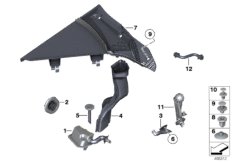 Различные втулки / крышки для BMW RR4 Ghost N74R (схема запасных частей)