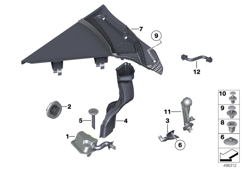 Различные втулки / крышки для BMW RR5 Wraith N74R (схема запчастей)