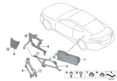 Усилитель/кронштейн для BMW F91 M8 S63M (схема запасных частей)