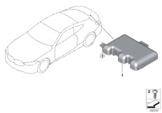 Детали антенны для BMW G16 840iX B58C (схема запасных частей)