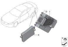 Ресивер, аудиомодули для BMW F91 M8 S63M (схема запасных частей)