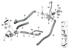 Воздуховод кокпит для BMW MOSP M6 GT3 P63 (схема запасных частей)