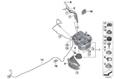 Система SCR для BMW F54N Cooper D B47B (схема запасных частей)