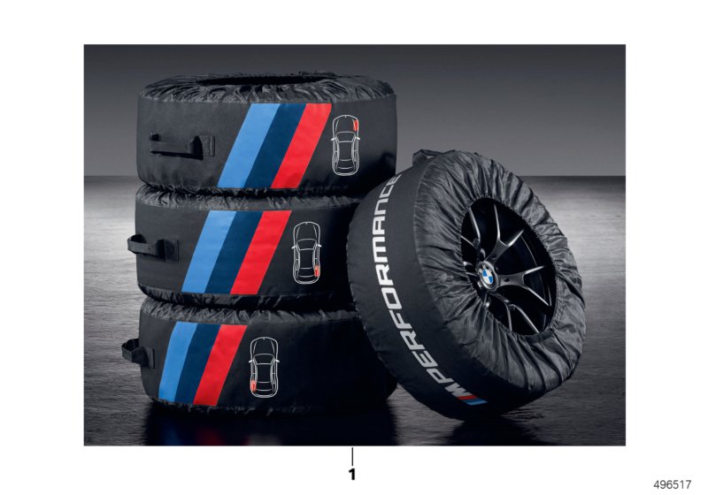 M Performance чехлы для колес для BMW G12N 740LdX B57 (схема запчастей)