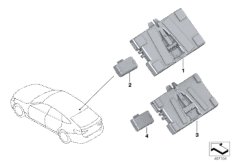 ЭБУ телематических услуг для BMW G02 X4 30iX B48D (схема запасных частей)