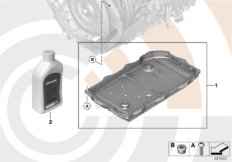 К-т для замены масла АКПП для BMW F20 125d N47S1 (схема запасных частей)