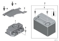 Доосн. системой охранной сигнализации для BMW K52 R 1250 RT 19 (0J61, 0J63) 0 (схема запасных частей)