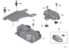 Блоки управления DWA и RDC для BMW K52 R 1250 RT 19 (0J61, 0J63) 0 (схема запасных частей)